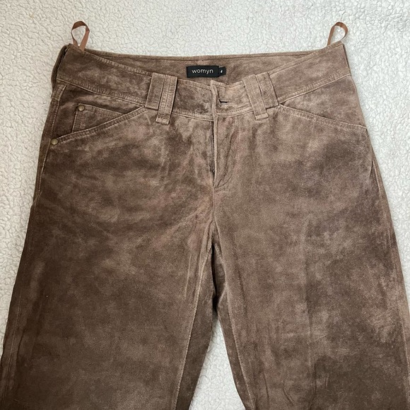 Vintage Suede pants Women Size 4 - Picture 6 of 15